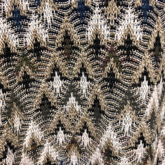 TSR Made in USA Geometric Abstract Pattern Grandpa Sweater - Size: L - Picture 4 of 4